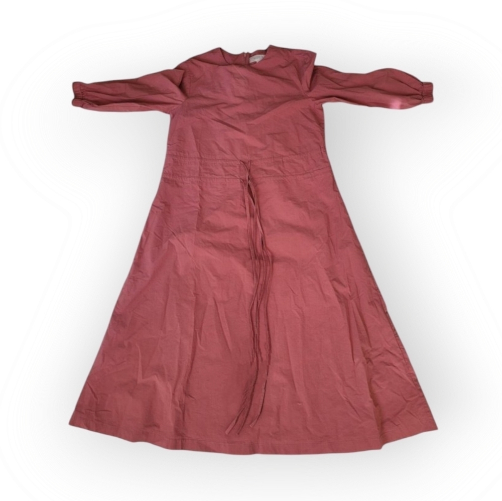 Anthropologie Mignon Doo Clay Modest Long Sleeve Dress XS Cotton Blend EUC - Picture 3 of 6
